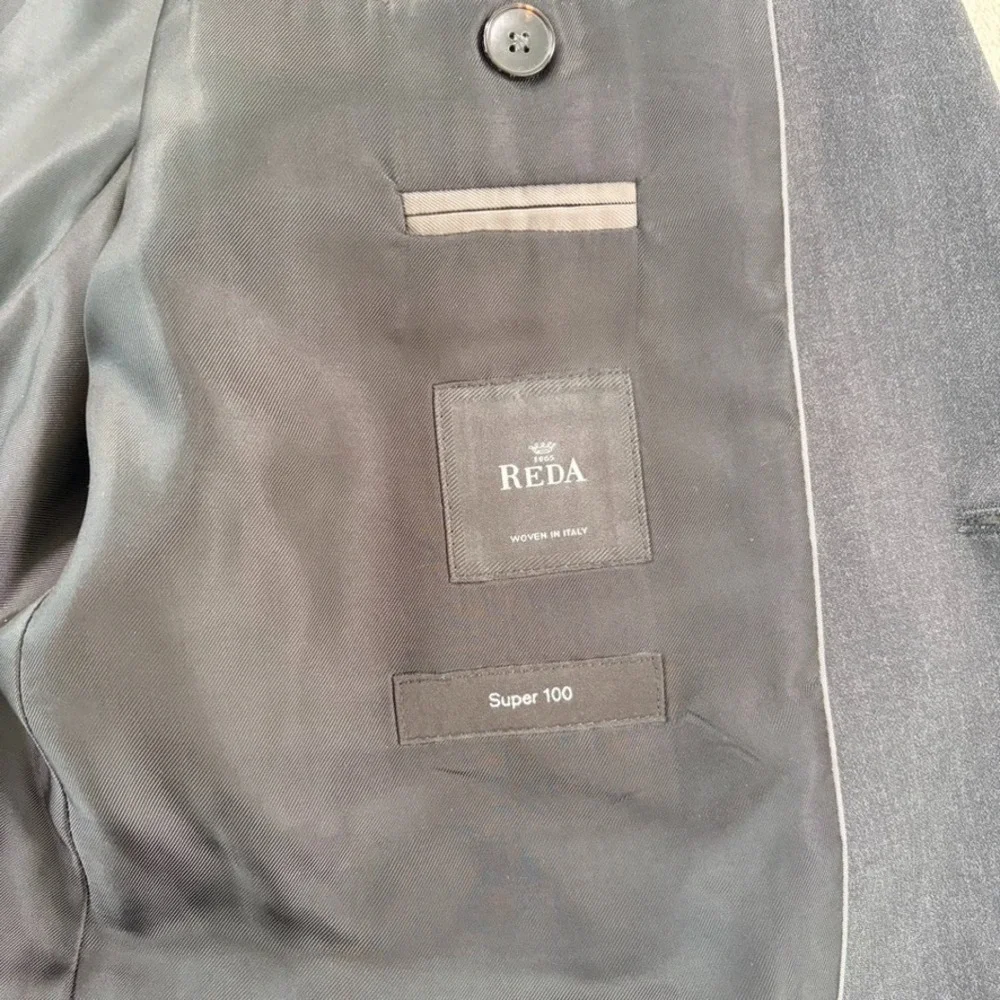 HUGO BOSS Johnstons 1 Lenon 2 Piece Suit Men 40L Grey Reda Wool Pants 34x32